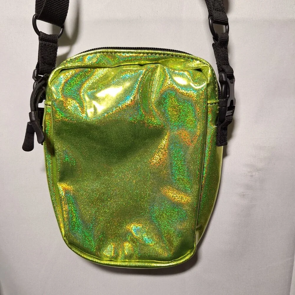 Vibedration Messenger/Crossbody Bag - yellow-green glitter - used - Picture 4 of 11
